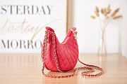 Chanel Small Hobo Bag AS3917 Pink Size 15×20×6 cm - 4