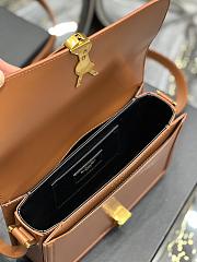 YSL Solferino Medium Satchel Dark Honey Size 23x16x6 cm - 5