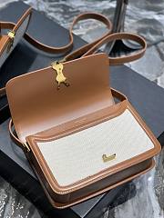 YSL Solferino Medium In Canvas And Vegetable-Tanned Leather Size 23x16x6 cm - 2