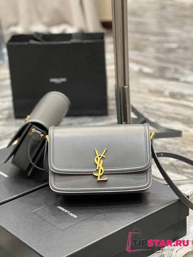 YSL Solferino Medium Satchel Storm Size 23x16x6 cm - 1