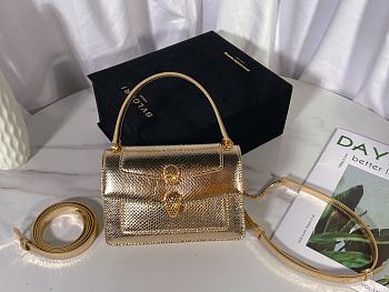 Alexander Wang X Bvlgari Belt Bag Light Gold Size 18.5x11.5x6.5 cm
