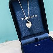 Tiffany Love Heart Tag Key Pendant Necklace - 4