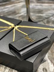YSL Kate Small Chain Bag In Grain De Poudre Embossed Leather Black Size 20x12,5x5 CM - 2
