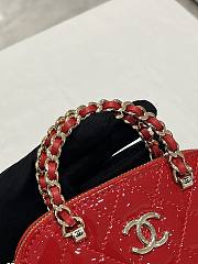Chanel Clutch With Chain Red Patent Calfskin Size 11×16×5.5 cm - 3