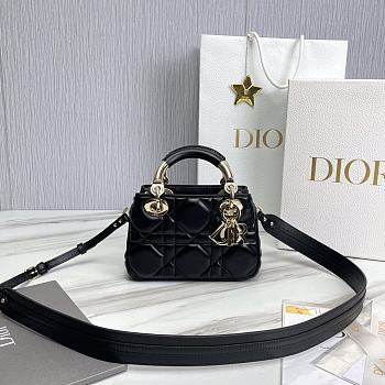 Dior The Lady 95.22 Black Bag Size 20x13x8 cm