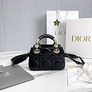 Dior The Lady 95.22 Black Bag Size 20x13x8 cm - 4