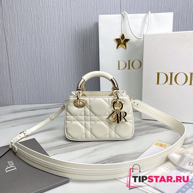 Dior The Lady 95.22 White Bag Size 20x13x8 cm - 1