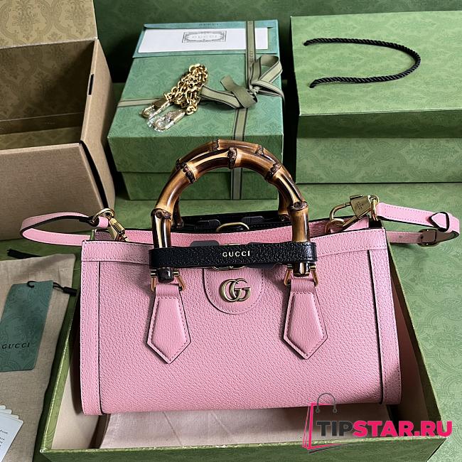 Gucci Diana Small Shoulder Bag Pink Size 27x15.5x11 cm - 1