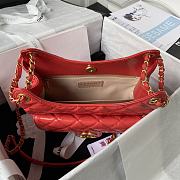 Chanel Hobo Handbag Red AS3690 Size 21.5×22.5×7 cm - 5