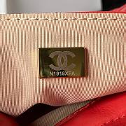 Chanel Hobo Handbag Red AS3690 Size 21.5×22.5×7 cm - 2