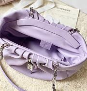 Givenchy Small Kenny Bag In Smooth Leather Mauve Size 32x22x17 cm - 5