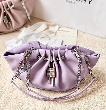 Givenchy Small Kenny Bag In Smooth Leather Mauve Size 32x22x17 cm