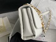 Chanel Small Flap Bag White Leather AS3241 Size 15x23x7 cm - 2