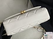 Chanel Small Flap Bag White Leather AS3241 Size 15x23x7 cm - 3