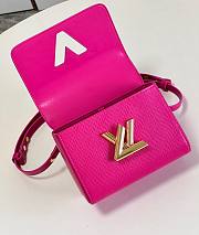 Louis Vuitton Twist PM Rose Miami Pink M21719 Size 19x15x9 cm - 4