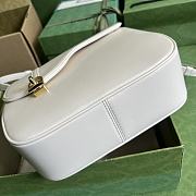 Gucci Equestrian Inspired White Shoulder Bag Size 21x20x7 cm - 5