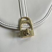 Gucci Equestrian Inspired White Shoulder Bag Size 21x20x7 cm - 2