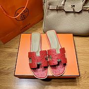 Hermes Oran Sandal Red - 1