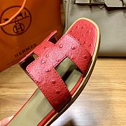 Hermes Oran Sandal Red - 2