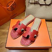 Hermes Oran Sandal Red - 5