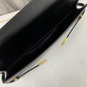 YSL Manhattan Clutch In Black Calfskin Leather Size 31x14x3 cm - 3