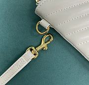 YSL Cassandre Matelassé Tablet Pouch In Quilted Leather Blanc Vintage Size 30x21.5x2 cm - 2