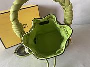 Fendi Mon Tresor Acid green FF Canvas Mini Bag Size 12x18x10 cm - 4