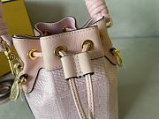 Fendi Mon Tresor Pink FF Canvas Mini Bag Size Size 12x18x10 cm - 3