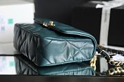 Chanel 19 Handbag Dark Green AS1160 Size 16×26×9 cm - 2