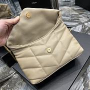 YSL Puffer Toy Bag In Quilted Lambskin Light Vanilla Size 23x15,5x8,5 cm - 5
