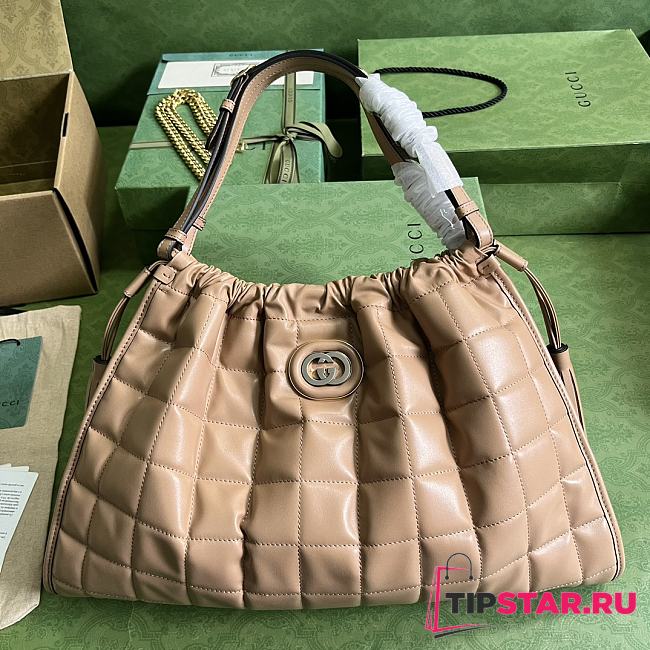 Gucci Deco Medium Tote Bag Rose Beige Size 43x28x8 cm - 1