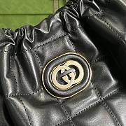 Gucci Deco Medium Tote Bag Black Size 43x28x8 cm - 4