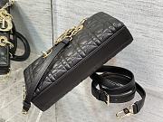 Dior Medium Lady D-Joy Bag Black Cannage Lambskin Size 26x13.5x5 cm - 4