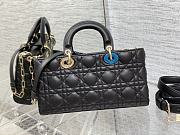 Dior Medium Lady D-Joy Bag Black Cannage Lambskin Size 26x13.5x5 cm - 5