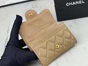 Chanel CC Classic Flap Card Case Light Brown Size 7.5×11.3×2.1 cm - 5