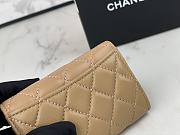 Chanel CC Classic Flap Card Case Light Brown Size 7.5×11.3×2.1 cm - 4