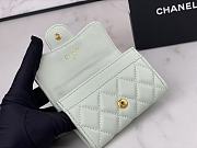Chanel CC Classic Flap Card Case Light Green Size 7.5×11.3×2.1 cm - 4