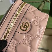 GG Matelassé Top Handle Mini Bag Pink 16x10.5x5 cm - 2