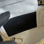 GG Matelassé Top Handle Mini Bag Black 16x10.5x5 cm - 3
