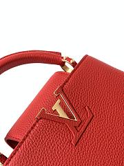 Louis Vuitton Capucines Mini Scarlet M56845 21x14x8 cm - 4