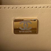Chanel Mini Flap Bag With Top Handle Orange AS4035 Size 15×15.5×7.5 cm - 4