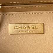 Chanel Mini Flap Bag With Top Handle Orange AS4035 Size 15×15.5×7.5 cm - 2