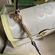 Gucci Ophidia Jumbo GG Top Handle Bag Yellow Size 25x17.5x7 cm - 5