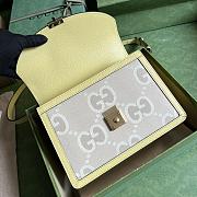 Gucci Ophidia Jumbo GG Top Handle Bag Yellow Size 25x17.5x7 cm - 3