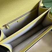 Gucci Ophidia Jumbo GG Top Handle Bag Yellow Size 25x17.5x7 cm - 2