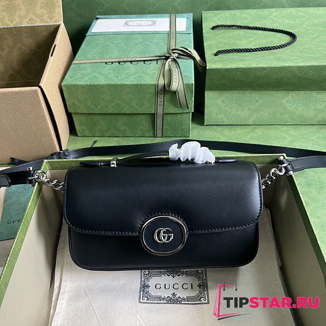 Gucci Petite GG Mini Shoulder Bag Black Size 21x10x5 cm - 1