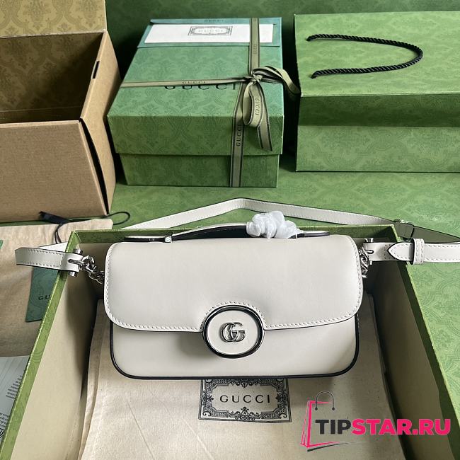Gucci Petite GG Mini Shoulder Bag White Size 21x10x5 cm - 1