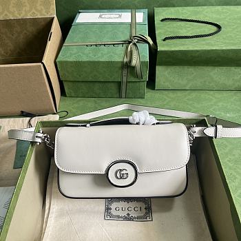 Gucci Petite GG Mini Shoulder Bag White Size 21x10x5 cm