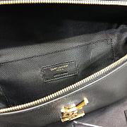 YSL Cassandre Classic Belt Bag In Grain De Poudre Embossed Leather 25x14x3,5 cm - 3