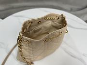 Medium Dior Ammi Bag Sand Pink Supple Macrocannage Lambskin Size 31x18x13 cm - 5